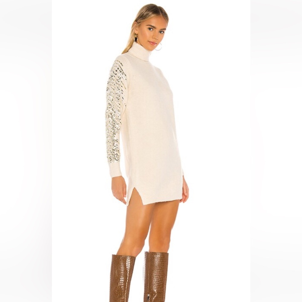 Turtle neck sweater dress